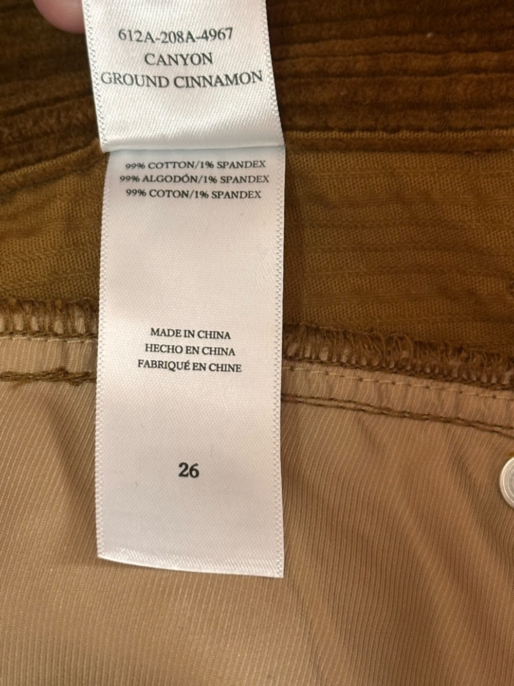Rails Skirt Canyon Corduroy Ground Cinnamon Size 26 - Picture 9 of 9